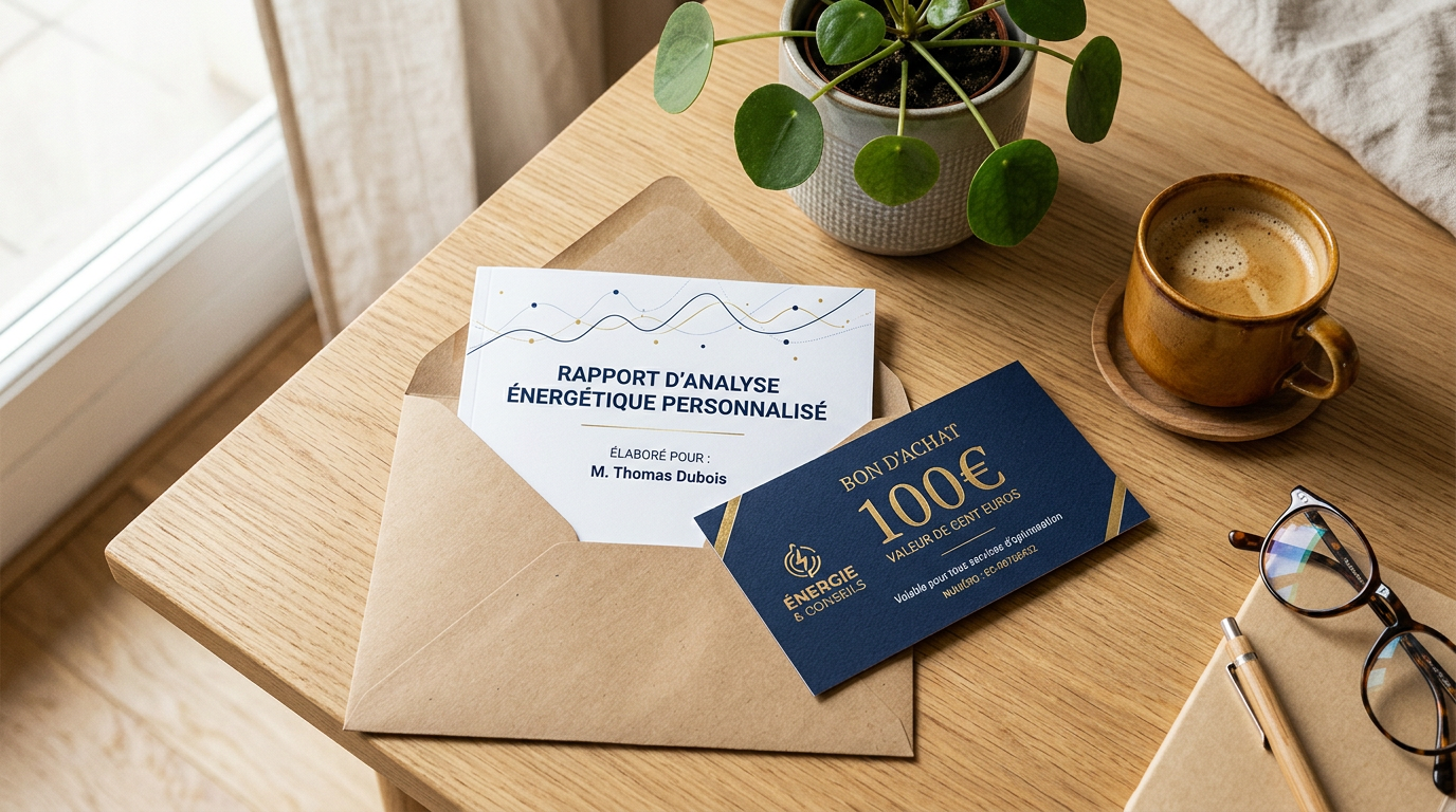 Rapport d'analyse personnalisé et bon d'achat de 100 €